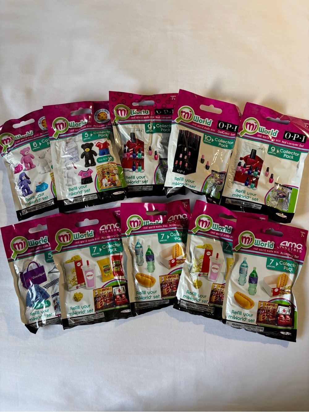 MiWorld Collector Packs Assorted Miniatures - Set of 10 packs